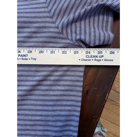 Michael Kors men's purple/white triped polo shirt size XL BUtton neck - Picture 7 of 8